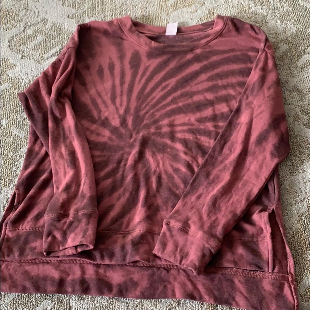 Red & Grey Tye Dye Long Sleeve!